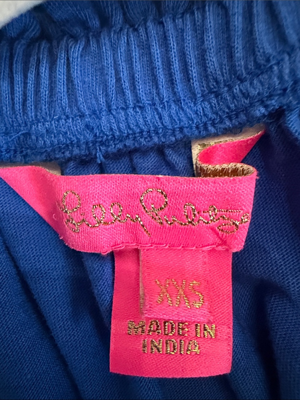 Lilly Pulitzer Women’s Off-Shoulder Eyelet Sleeve Top - Royal Blue - Picture 2 of 5